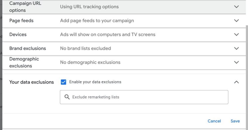 Google Ads Data Exclusion in PMax Campaigns